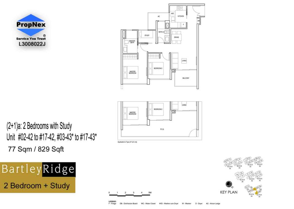 BartleyRidge 2Bdrm+Study floor planRS